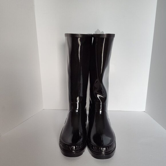 Ladies SZ 7M Michael Michael Kors Black Rain Boot/Winter Boot NWOT - Picture 1 of 5
